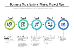 Business organizations phased project plan