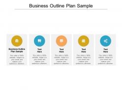 Business outline plan sample ppt powerpoint presentation ideas gridlines cpb