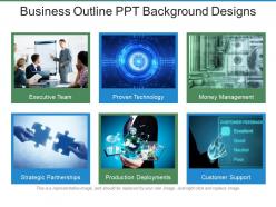 Business outline ppt background designs