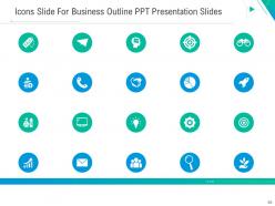 Business outline ppt presentation slides complete deck