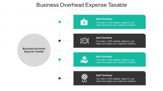 Business Overhead Expense Taxable Ppt Powerpoint Presentation Graphics Cpb
