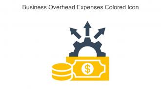 Business Overhead Expenses Colored Icon In Powerpoint Pptx Png And Editable Eps Format