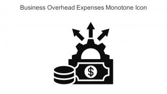 Business Overhead Expenses Monotone Icon In Powerpoint Pptx Png And Editable Eps Format