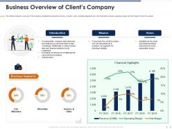 Business overview clients company pitchbook for management