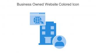Business Owned Website Colored Icon In Powerpoint Pptx Png And Editable Eps Format