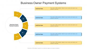 Business Owner Payment Systems In Powerpoint And Google Slides Cpb