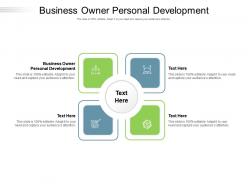 Business owner personal development ppt powerpoint presentation pictures background cpb
