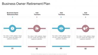 Business Owner Retirement Plan In Powerpoint And Google Slides Cpb