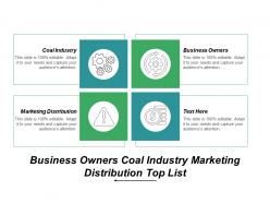 Business owners coal industry marketing distribution top list cpb