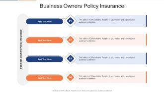 Business Owners Policy Insurance In Powerpoint And Google Slides Cpb
