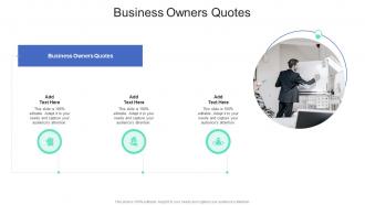 Business Owners Quotes In Powerpoint And Google Slides Cpb