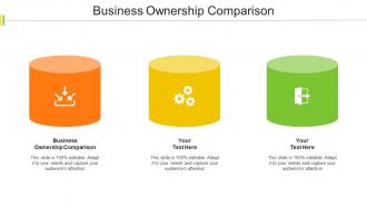 Business Ownership Comparison Ppt Powerpoint Presentation Inspiration Examples Cpb
