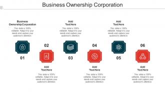 Business Ownership Corporation Ppt Powerpoint Presentation Inspiration Cpb