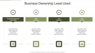 Business Ownership Least Used In Powerpoint And Google Slides Cpb