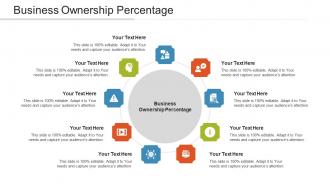 Business Ownership Percentage Ppt Powerpoint Presentation Inspiration Cpb