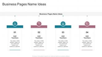 Business Pages Name Ideas In Powerpoint And Google Slides Cpb