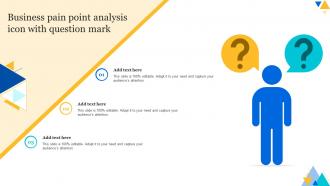 Business Pain Point Analysis Icon With Question Mark