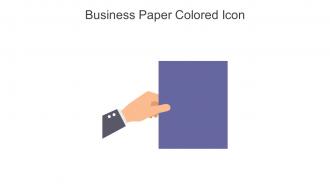 Business Paper Colored Icon In Powerpoint Pptx Png And Editable Eps Format