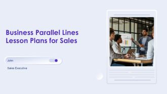 Business Parallel Lines Lesson Plans For Sales PPT Guidelines AT