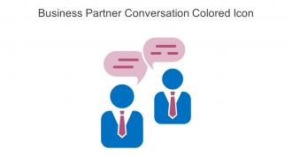 Business Partner Conversation Colored Icon In Powerpoint Pptx Png And Editable Eps Format