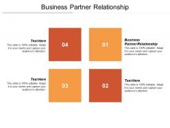 Business partner relationship ppt powerpoint presentation file diagrams cpb