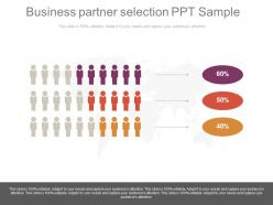 Business partner selection ppt sample