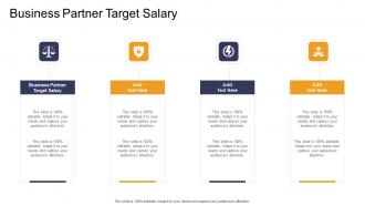 Business Partner Target Salary In Powerpoint And Google Slides Cpb