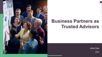 Business Partners As Trusted Advisors PPT Mockup AT