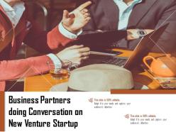 Business partners doing conversation on new venture startup