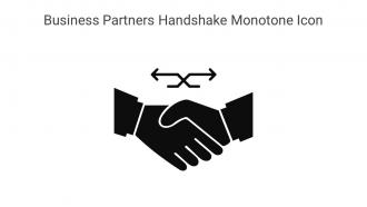 Business Partners Handshake Monotone Icon In Powerpoint Pptx Png And Editable Eps Format
