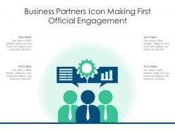 Business Partners Icon Making First Official Engagement