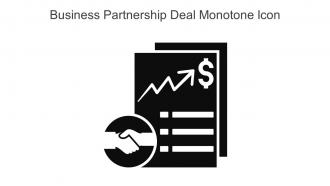 Business Partnership Deal Monotone Icon In Powerpoint Pptx Png And Editable Eps Format