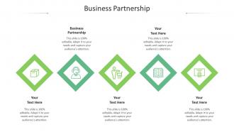 Business partnership ppt powerpoint presentation icon visual aids cpb