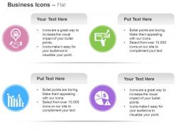 Business partnership profit sharing analysis pie chart ppt icons graphics