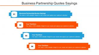 Business Partnership Quotes Sayings Ppt Powerpoint Presentation Ideas Slide Portrait Cpb