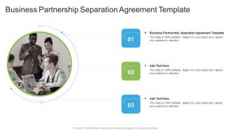 Business Partnership Separation Agreement Template In Powerpoint And Google Slides Cpb