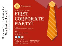 Business party invitation for new business launch