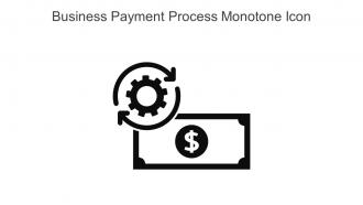 Business Payment Process Monotone Icon In Powerpoint Pptx Png And Editable Eps Format