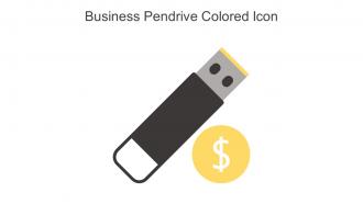 Business Pendrive Colored Icon In Powerpoint Pptx Png And Editable Eps Format
