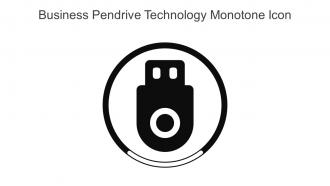 Business Pendrive Technology Monotone Icon In Powerpoint Pptx Png And Editable Eps Format