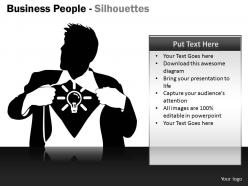 Business people silhouettes ppt 10