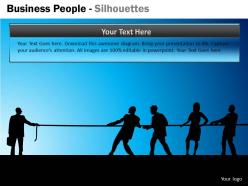 Business people silhouettes ppt 11