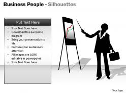 Business people silhouettes ppt 18
