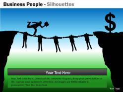 Business people silhouettes ppt 19