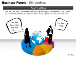 Business people silhouettes ppt 21