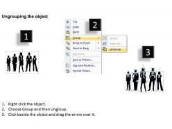 Business people silhouettes ppt 5