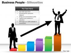 Business people silhouettes ppt 6