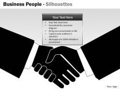 Business people silhouettes ppt 7