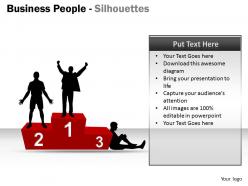 Business people silhouettes ppt 8