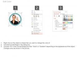Business peoples profile for team layout powerpoint slide